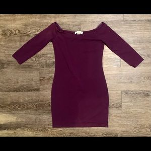 Deep Purple Mauve Forever 21 Body Con Dress